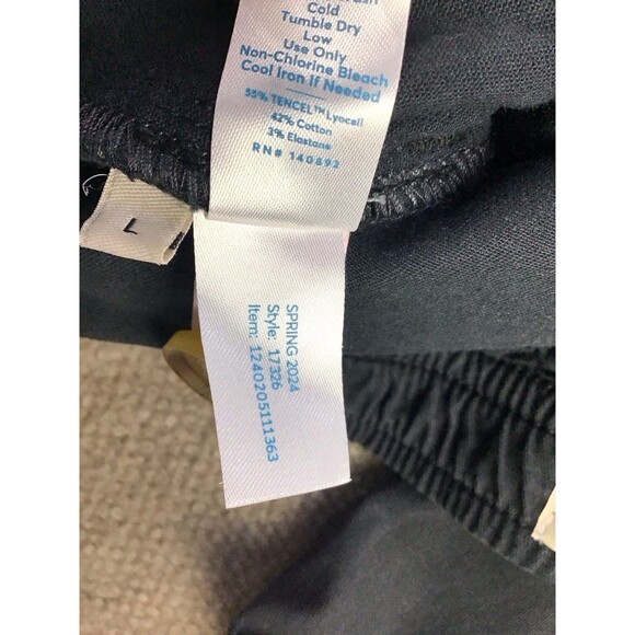 Marine Layer Chino Pants Men Sz Large Faded Black Casual Elastic Waist Stretch - Picture 7 of 16